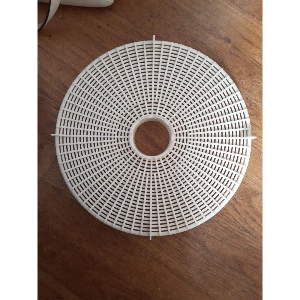 Food Dehydrator Trays Set Of Two White Plastic For Fruit Or Meat Dehydration